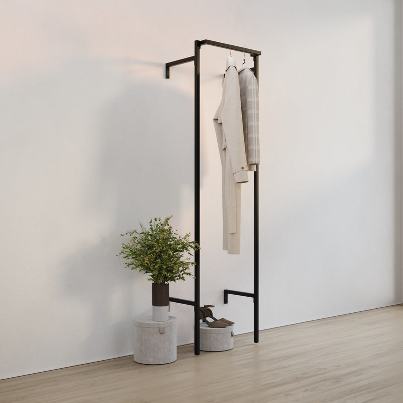 Frame Walk-In klädställning med 1 sektion - (1 stång)