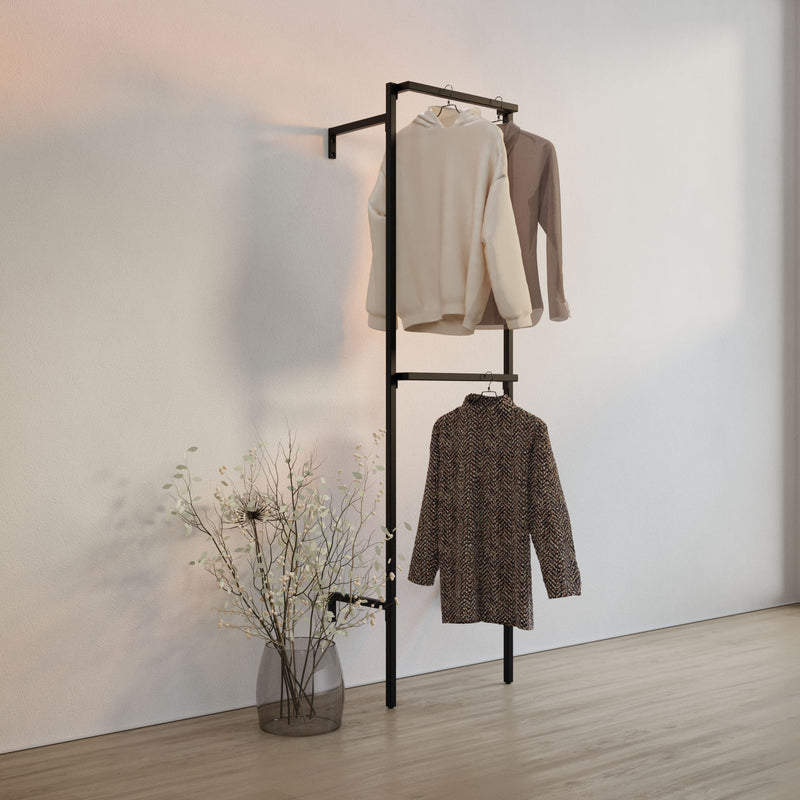 Frame Walk-In klädställning med 1 sektion - (2 stänger)