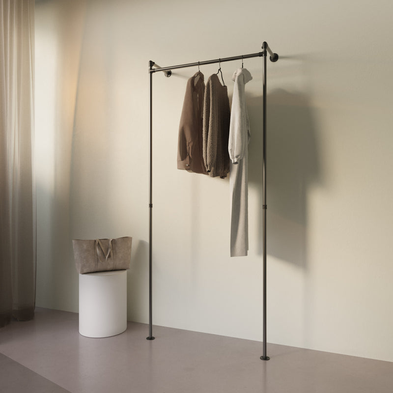 Original Walk-in klädställning med 1 sektion - (1 stång)